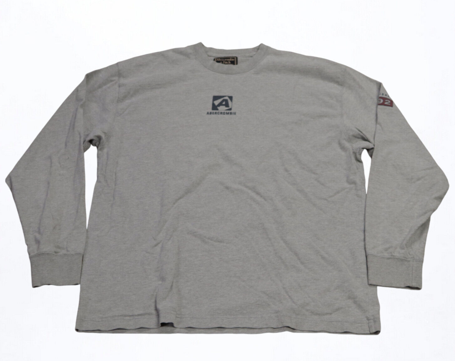 VTG Abercrombie & Fitch T shirt Mens Medium Crew Neck Long Sleeve 90s Muscle USA