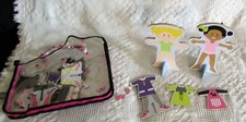 Melissa Doug Tops and Tights Magnetic Dress-Up Wooden Dolls