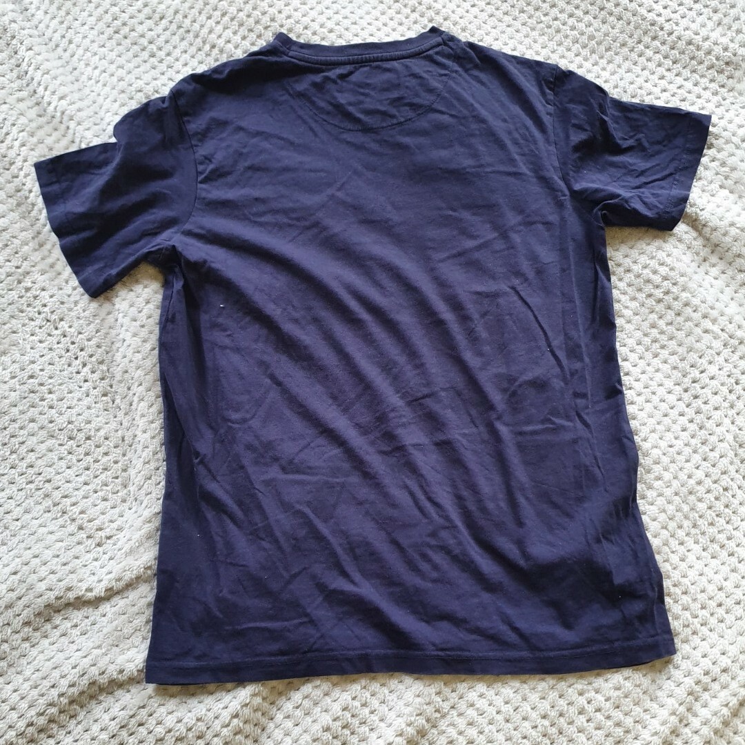T Shirt Fila Blu Retrò Linea Nera Small