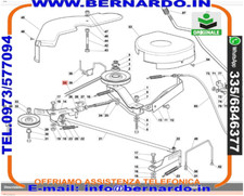 CINGHIA Piatto taglio Trattorino OleoMac serie OM90 92 94C Efco EF 90 92 94 ....