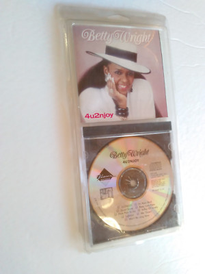 Betty Wright ~ 4U2NJOY ~ cd 1989 NEW LONGBOX (4 U 2 N JOY.for you to enjoy)READ!