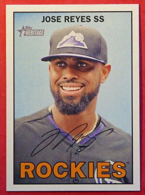 2016 Topps Heritage Jose Reyes #159 (Rockies) NM+
