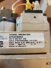 Factory Authorized Parts Combination Gas Control Valve EF-32CW 233