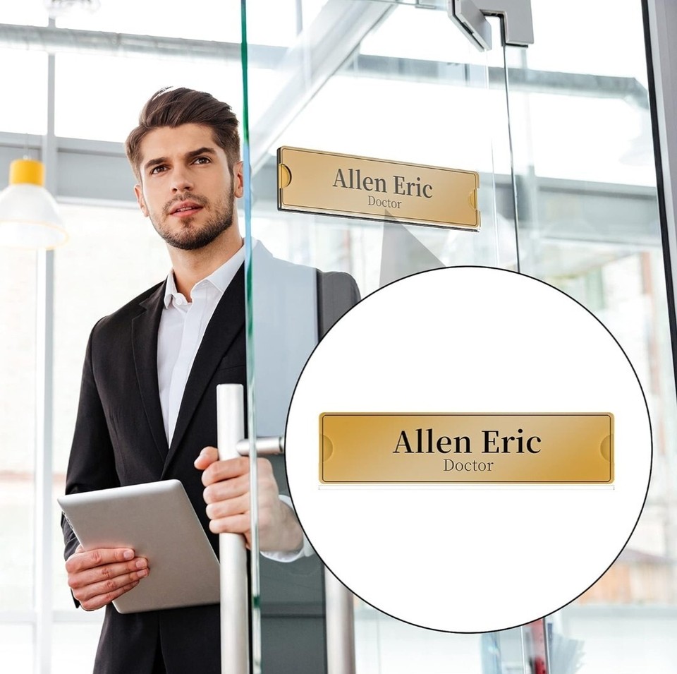 Acrylic Wall Mounted Name Plate Holder 10pck 8x2 Clear Sign Holder acrylic-wall-mounted-name-plate-holder-10pck-8x2-clear-sign-holder