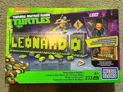 2015 New! Mega Bloks Leonardo Teenage Mutant Ninja Turtles 233 Pcs Sealed!  TMNT