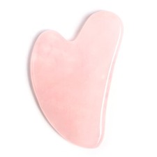 Natural Rose Quartz Gua Sha Pink Jade Body Guasha Board Facial Massage Tool Neck