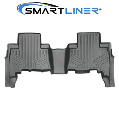 SMARTLINER Floor Mats 2nd Row Liner Gray 2010-2021 Toyota 4Runner Lexus GX460