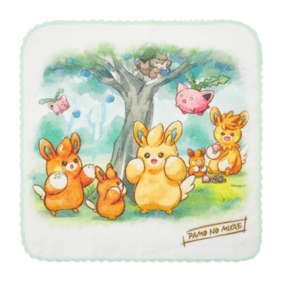PC220 Pokemon Center Hand Towel PAMO NO MURE generation Japan