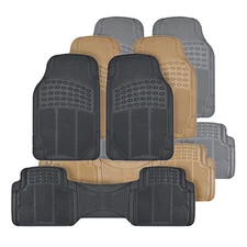 Rubber Floor Mats Car All Weather Heavy Duty Car Mats Liners Black Beige or Gray