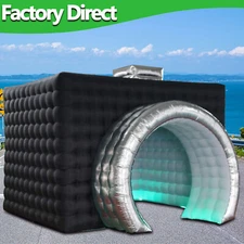 Inflatable Photo Booth Enclosure Camera Shaped Cube Tent Backdrop for Event Show