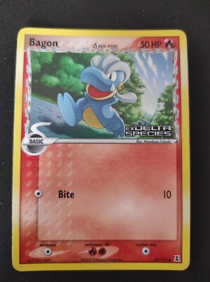 Pokemon - Bagon 57/113 (Bite) Reverse Holo EX Delta Species ENG