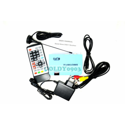 EU-Stecker Digital TV Box LCD/CRT VGA/AV Tuner DVB-T View Receiver Converter