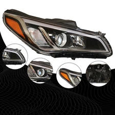 For Hyundai Sonata 2015 2016 2017 Right Halogen Headlight Passenger Side