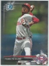 Franklyn Kilome Philadelphia Phillies 2017 Bowman Chrome Draft Baseball