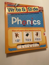 Write And Slide Phonics Book Hard Cover teacher copy.