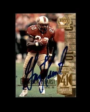 Garrison Hearst Signed 1999 Upper Deck Top 50 San Francisco 49ers Autograph