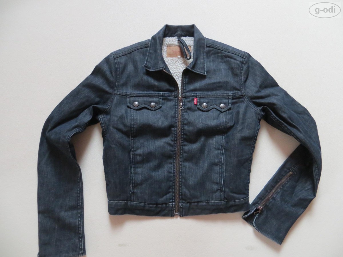 Levi's Denim Jacke Jeansjacke mit Teddy Fell, M, wie NEU