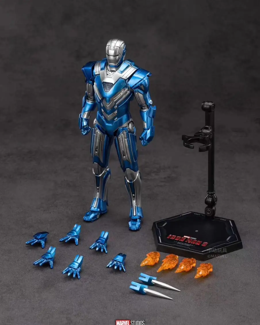 ZD-MK30: ZD TOYS MARVEL IRON MAN MARK30 BLUE STEEL 7