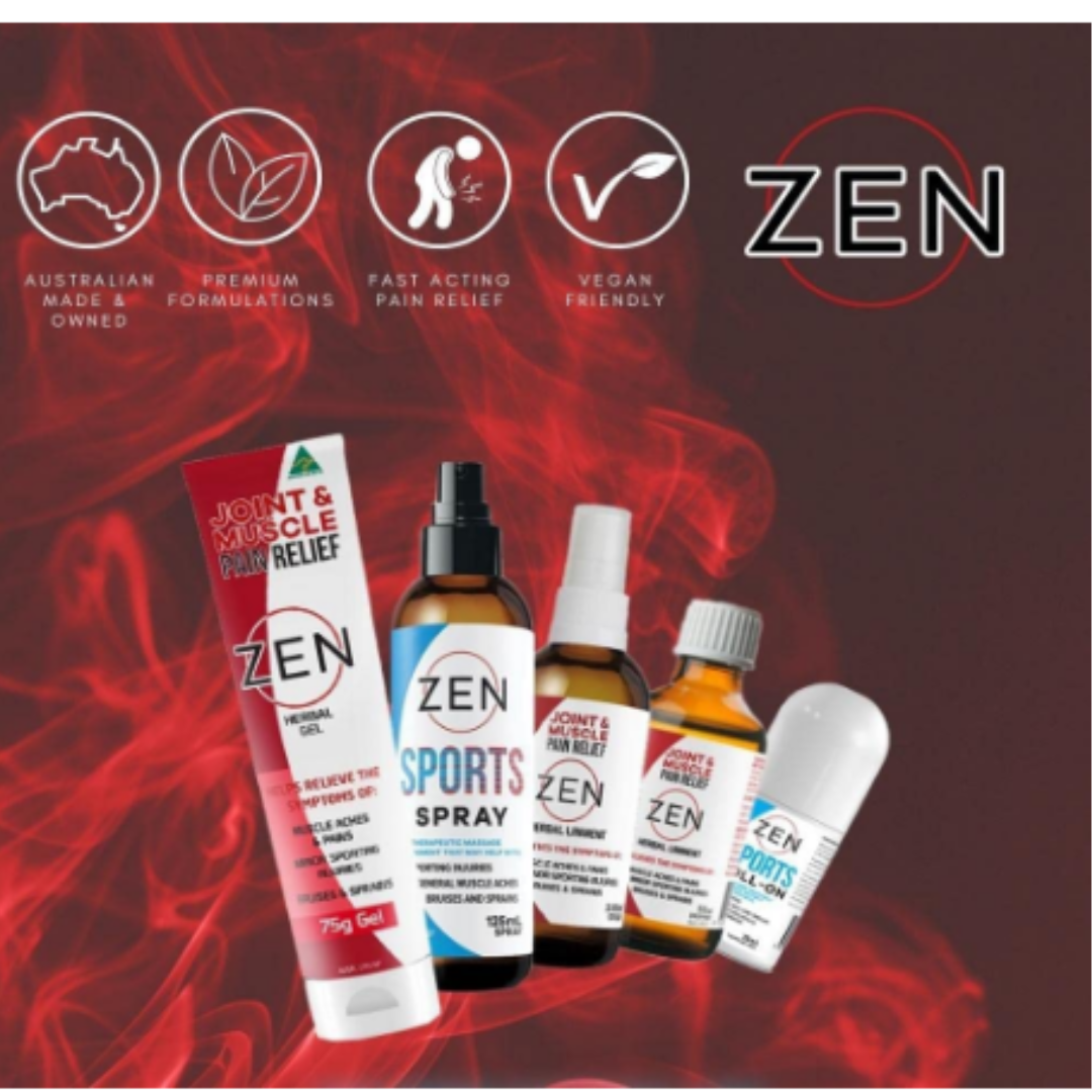 ZEN Herbal Liniment 50mL Dropper Natural Joint & Muscle Pain Relief