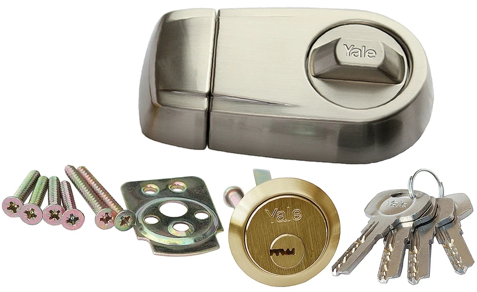 Kastenschloss Zusatzschloss Türzusatzschloss Türschloss 50/60 Drehknauf Yale - Bild 4 von 4