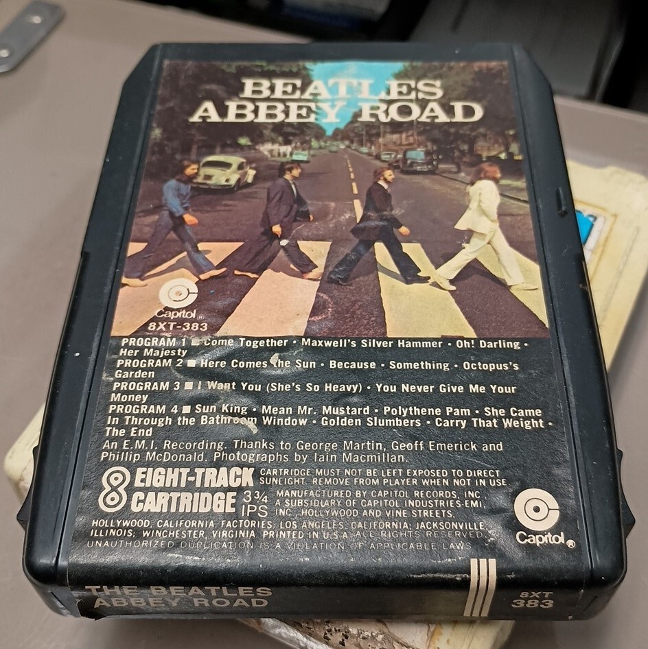 The Beatles 8 Track Tape: 8XT383 Abbey Road & R-361 Story of Vol
