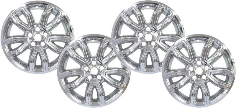 Juego de 4 tapacubos cubiertas de rueda cromadas para Ford Explorer 2021 2022 18" Foto 2 de 4