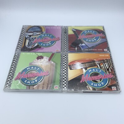 Lot of 4 Time Life Malt Shop Memories CD Albums - All I Do is Dream Top Down