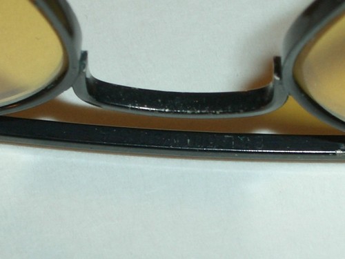 58mm VINTAGE B&L RAY BAN WRAP-AROUNDS AMBERMATIC BLACK CHROME AVIATOR SUNGLASSES - 第 8/9 張圖片