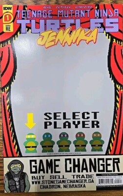 TMNT Jennika 1 Game Changer Variant Mario 2 SHE-Hulk Homage IDW Comics 2020 NM