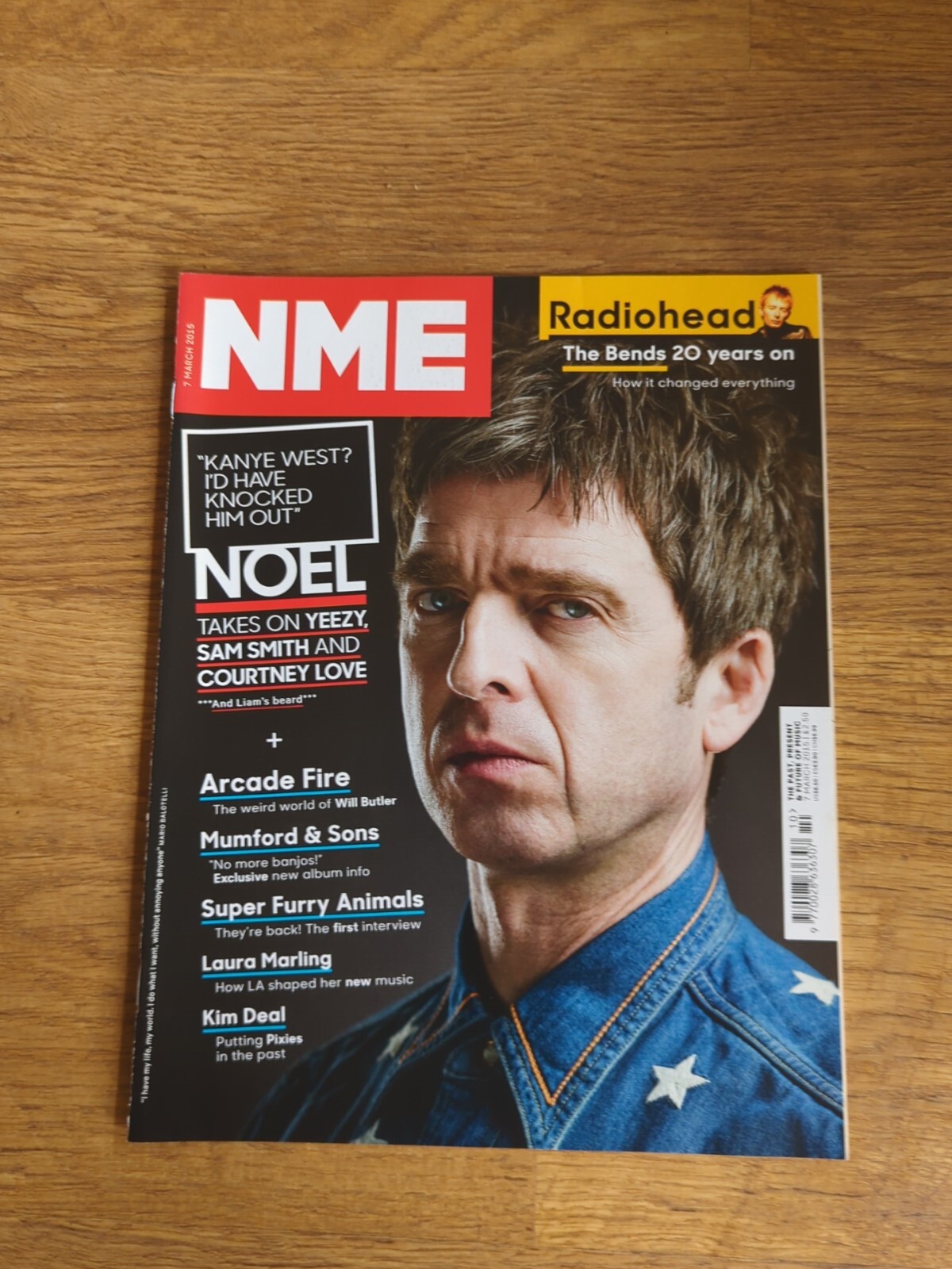 NME Noel Gallagher, Radiohead, Arcade Fire, Mumford & Sons, Super Furry Animals