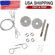 New Universal Stainless Steel Hood Pins Bonnet Lock Pin Kit Replacement