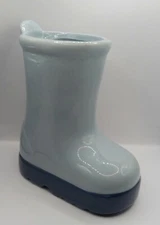 Target Bullseye Playground Boot Vase  Ceramic Easter Planter Blue 2023