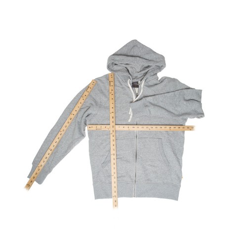 Quiksilver After Surf Zip Fleece Sweatshirt Light Gray Heather Size S 3711 - Picture 2 of 2