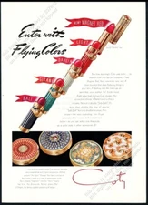 1939 Coty lipstick Magnet Red Bali Gitane Dahlia Light vintage print ad