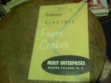 Automatic Electric Fryer Cooker, recipes by Merit Enterprises
