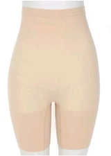 SPANX E3042 Soft Nude Higher Power Tummy Control Shorts Women's Size L