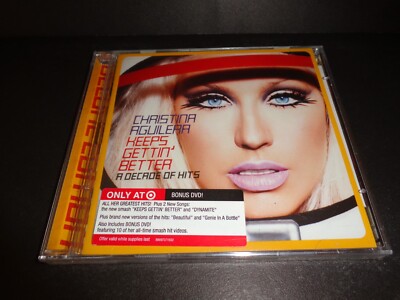 KEEPS GETTIN' BETTER-A DECADE OF HITS by CHRISTINA AGUILERA-NEW Target CD/DVD