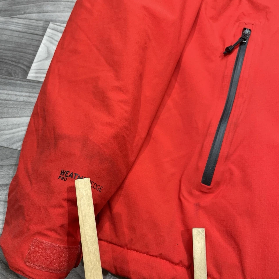 Chaqueta Eddie Bauer First Ascent Para Hombres XL Borde Climático Cremallera Completa Parka Abrigo Rojo Usado Foto 4 de 4