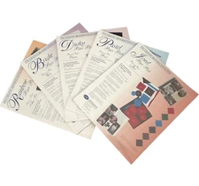 Creative Memories 10x12 Paper Pack Lot of 5 Rainbow Bright Dusky Pastel & Jewel