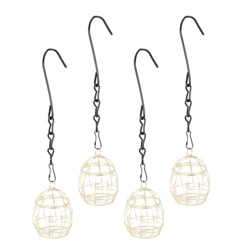 4pcs - Unique Hanging Bird Feeder Iron Wire Food vendre Holder Decoration