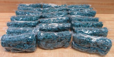 2,880 Huge Wholesale Lot 1/2'' Teal Ribbon Roses w/ Wire Pick Stem Floral Crafts