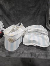 White And Aqua Striped Pickleball Visor And Matching Bag Set New With Tags 41