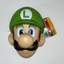 ADULT NINTENDO LUIGI BROS VACUFORM MASK COSTUME ACCESSORY DG73814