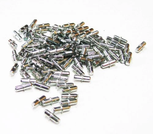  50x SHELF SUPPORT PINS, STUDS , METAL PEGS - Image 3 of 4