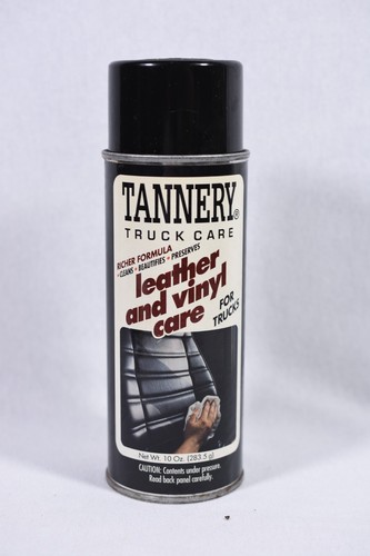 Tannery Truck Care Leather & Vinyl Care ~60% left Cleans Beautifies Preserves