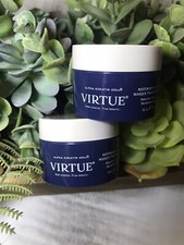 2x VIRTUE Restorative Treatment Hair Mask Rebuilds Strengthens  Silkens 15ml X2