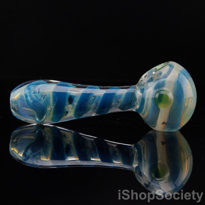 4'' Spiral Thick Color Lines Tobacco Smoking Pipe Thick Collectible Pipes - P673B