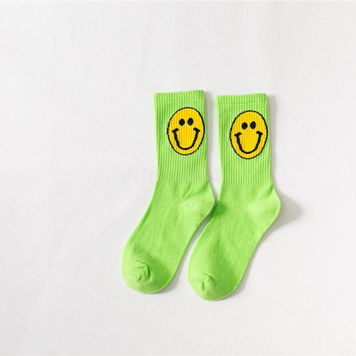 NEW Different Colour Smiley Face Socks Cotton Punk Novelty Men Women Unisex Gift - Picture 15 of 20