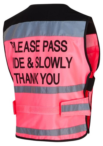 Equisafety Air Waistcoat Hi-Viz Please Pass Wide & Slow Yellow/Pink/Red S-XXL - 第 17/18 張圖片