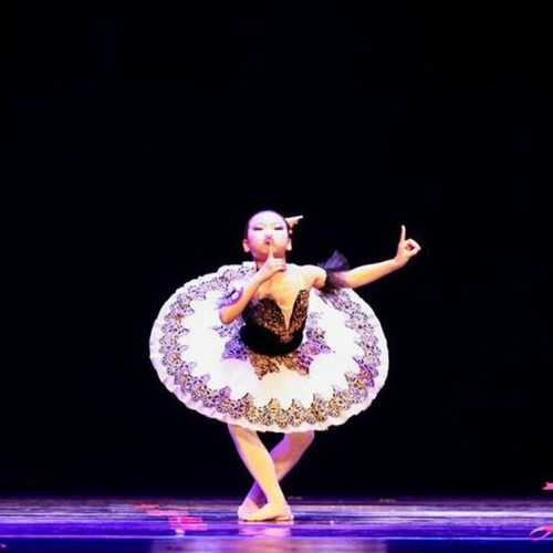 Schwarzes Tutu Ballettkleid Kinder Pfannkuchen Schwan Tutu Mädchen Kostüme Tanzkleid - Bild 3 von 7